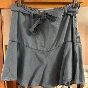 Zara medium blue skort - jean looking material, very soft fabric.